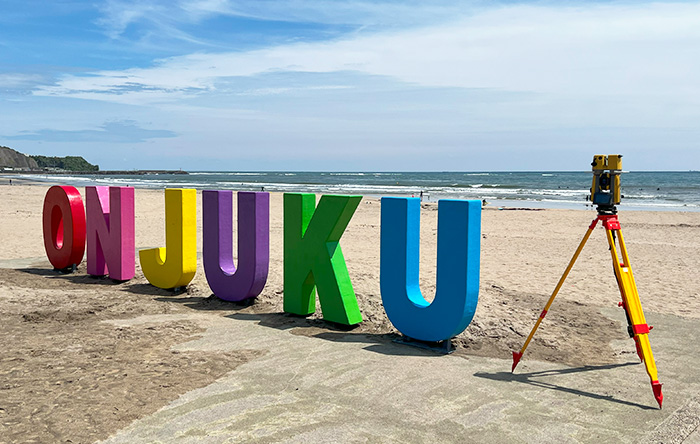 御宿海岸　モニュメントサイン